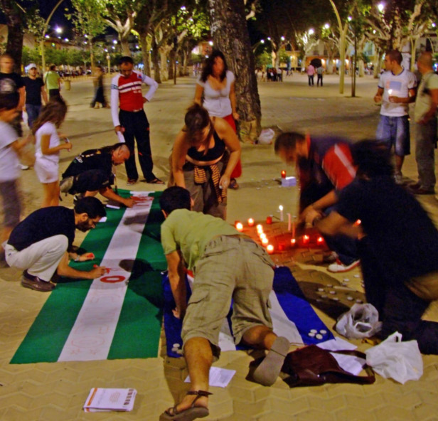 I Vigilia 12 de septiembre 2008 en la Alameda de Hércules